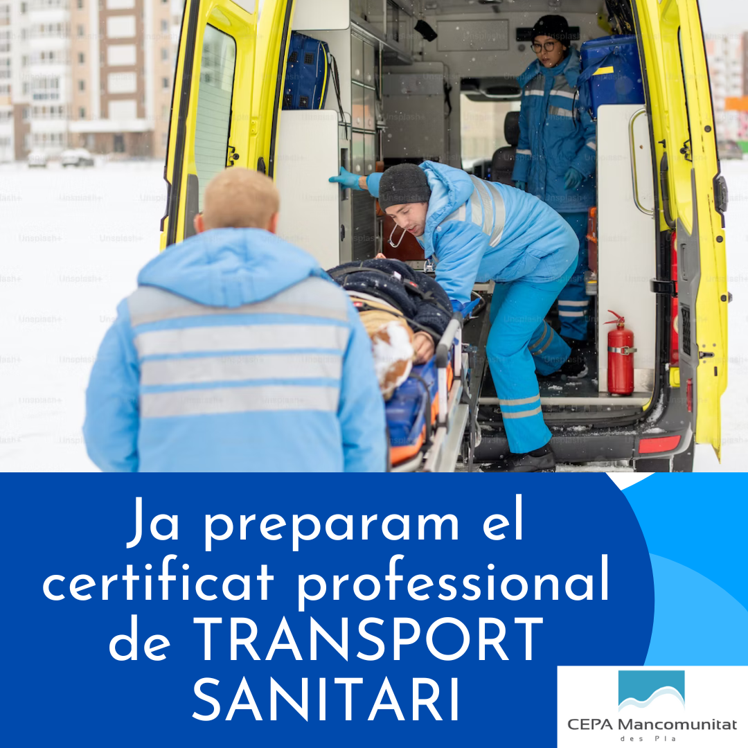 Certificat professional Transport sanitari
